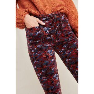 Pilcro & The Letterpress High-Rise Skinny Jeans Floral Print Size 27